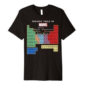 Graphic Tee Marvel Ultimate Periodic Table Of Elements Unisex Size Large